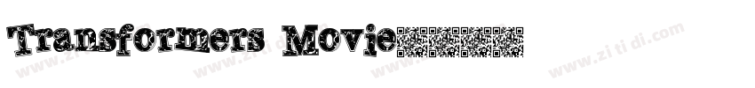 Transformers Movie字体转换